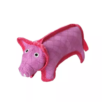 VIP Products LLC DuraForce Pig Tiger Pink-Pink Dog Toys