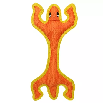 VIP Products LLC DuraForce Lizard Tiger Orange-Yellow Dog Toys