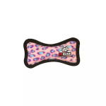 VIP Products LLC Tuffy Jr Bone Pink Leopard Dog Toys