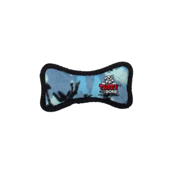 VIP Products LLC Tuffy Jr Bone Camo Blue Dog Toys