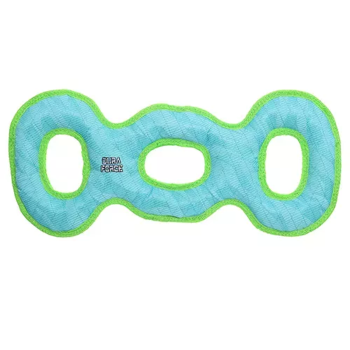 VIP Products LLC DuraForce 3WayTug Tiger Blue-Green Dog Toys