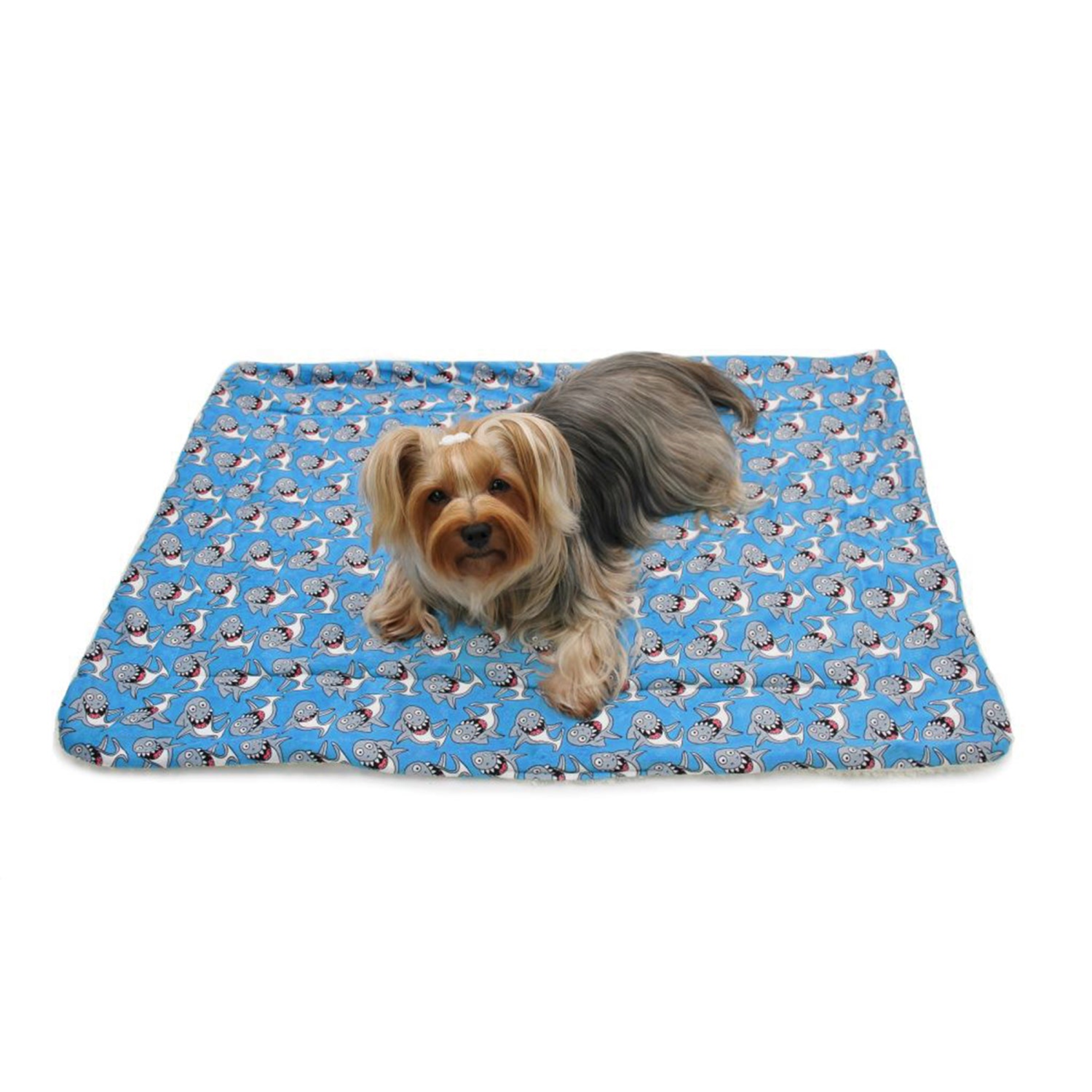 Klippo Pet Inc Ultra Soft Minky/Plush Silly Sharks Blanket Dog Clothes