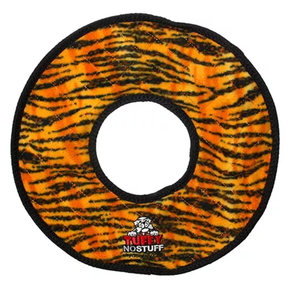 VIP Products LLC Tuffy No Stuff Mega Ring Tiger Dog Toys