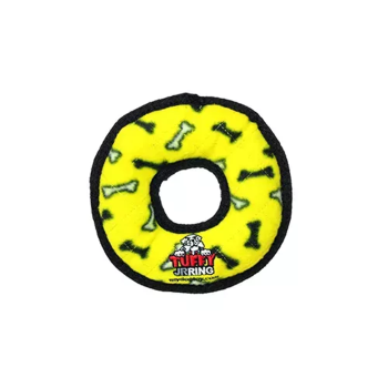VIP Products LLC Tuffy Jr Ring Yellow Bone Dog Toys