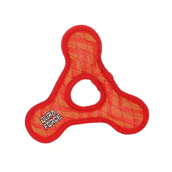 VIP Products LLC DuraForce Jr TriangleRing ZigZag Red-Red Dog Toys
