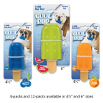 Pet Edge Cool Pup Toy Mini Popsicle Dog Toys