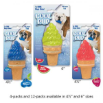 Pet Edge Cool Pup Toy  Ice Cream Cone Dog Toys