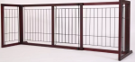 Silicute DBA H&E Global Sourcing Inc. Extendable Wooden Pet Gate Pet Gates