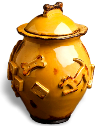 Carmel Ceramica Dog Treat Jar Treat Jars