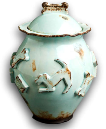Carmel Ceramica Dog Treat Jar Treat Jars