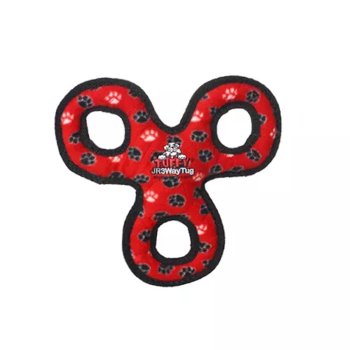 VIP Products LLC Tuffy Jr 3WayTug Red Paw Dog Toys