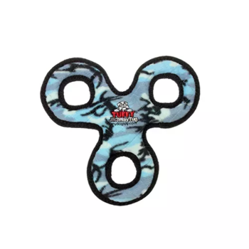VIP Products LLC Tuffy Jr 3WayTug Camo Blue Dog Toys