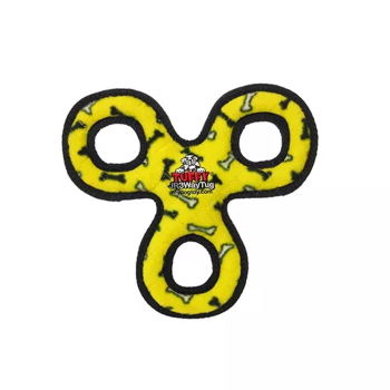 VIP Products LLC Tuffy Jr 3WayTug Yellow Bone Dog Toys