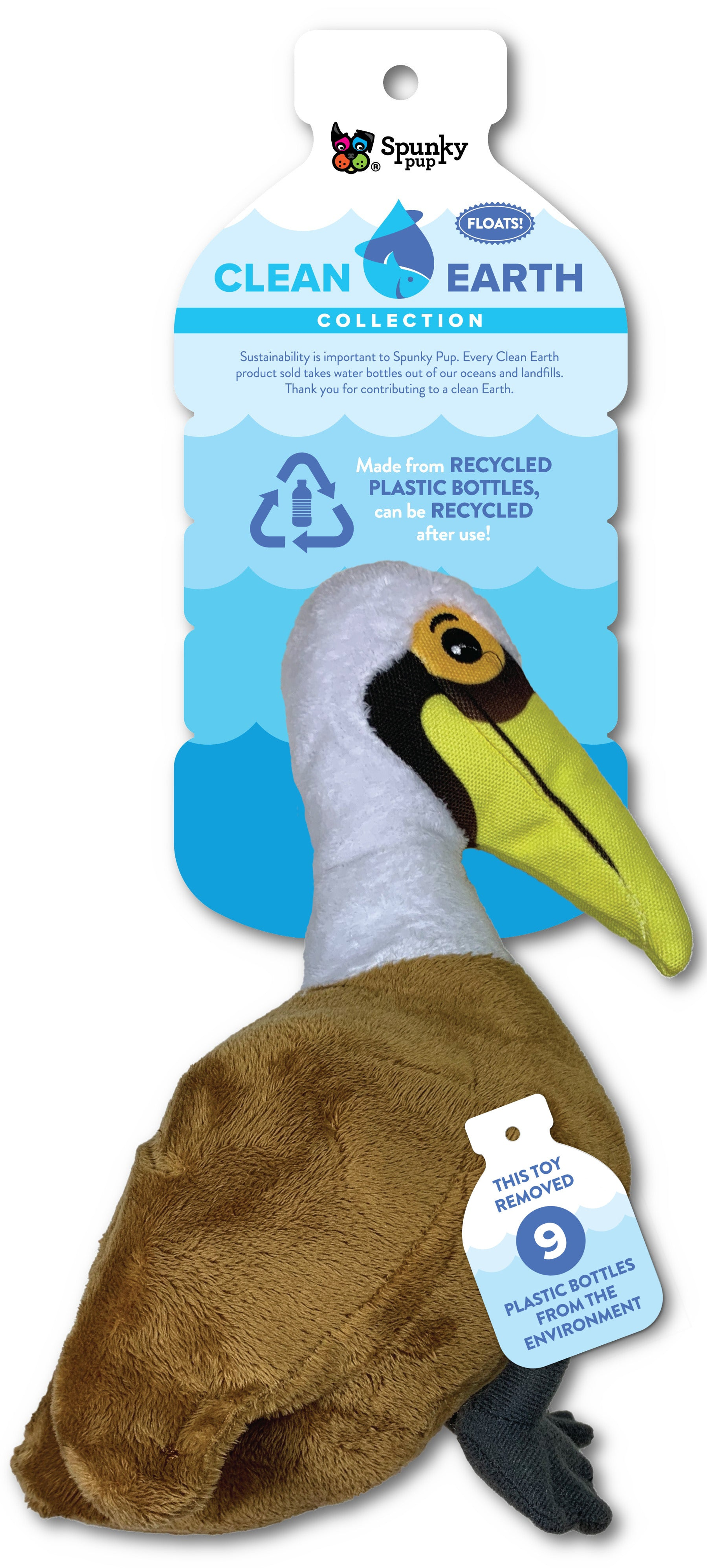 Spunky Pup Dog Toys Clean Earth Plush - 100% Sustainable Dog Toys