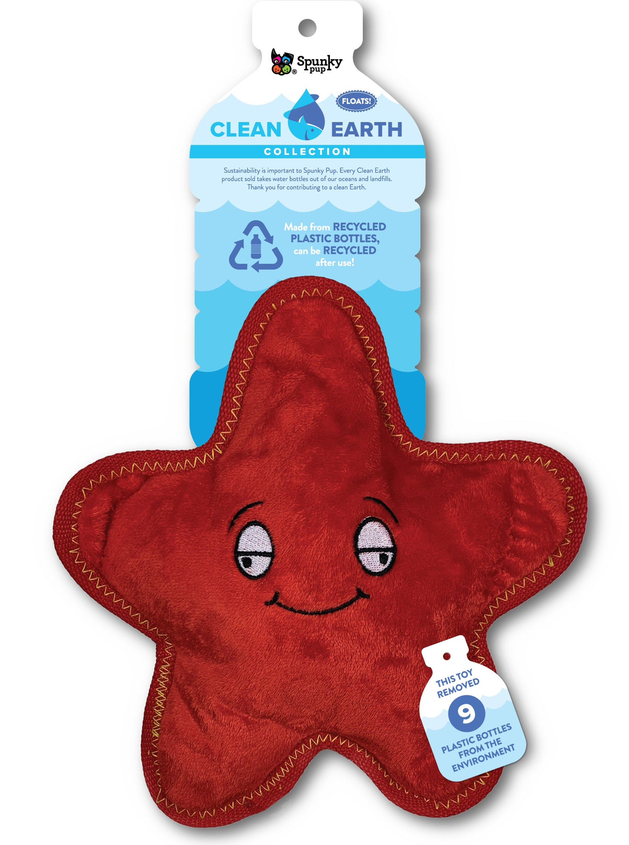 Spunky Pup Dog Toys Clean Earth Plush - 100% Sustainable Dog Toys