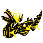 VIP Products LLC Tuffy Dragon Yellow Dog Toys