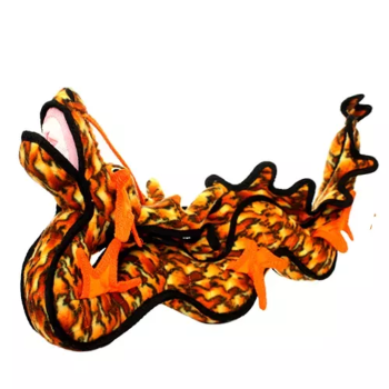 VIP Products LLC Tuffy Dragon Orange Dog Toys