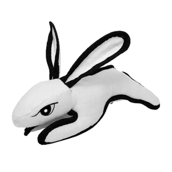 VIP Products LLC Tuffy Barnyard Rabbit White Dog Toys