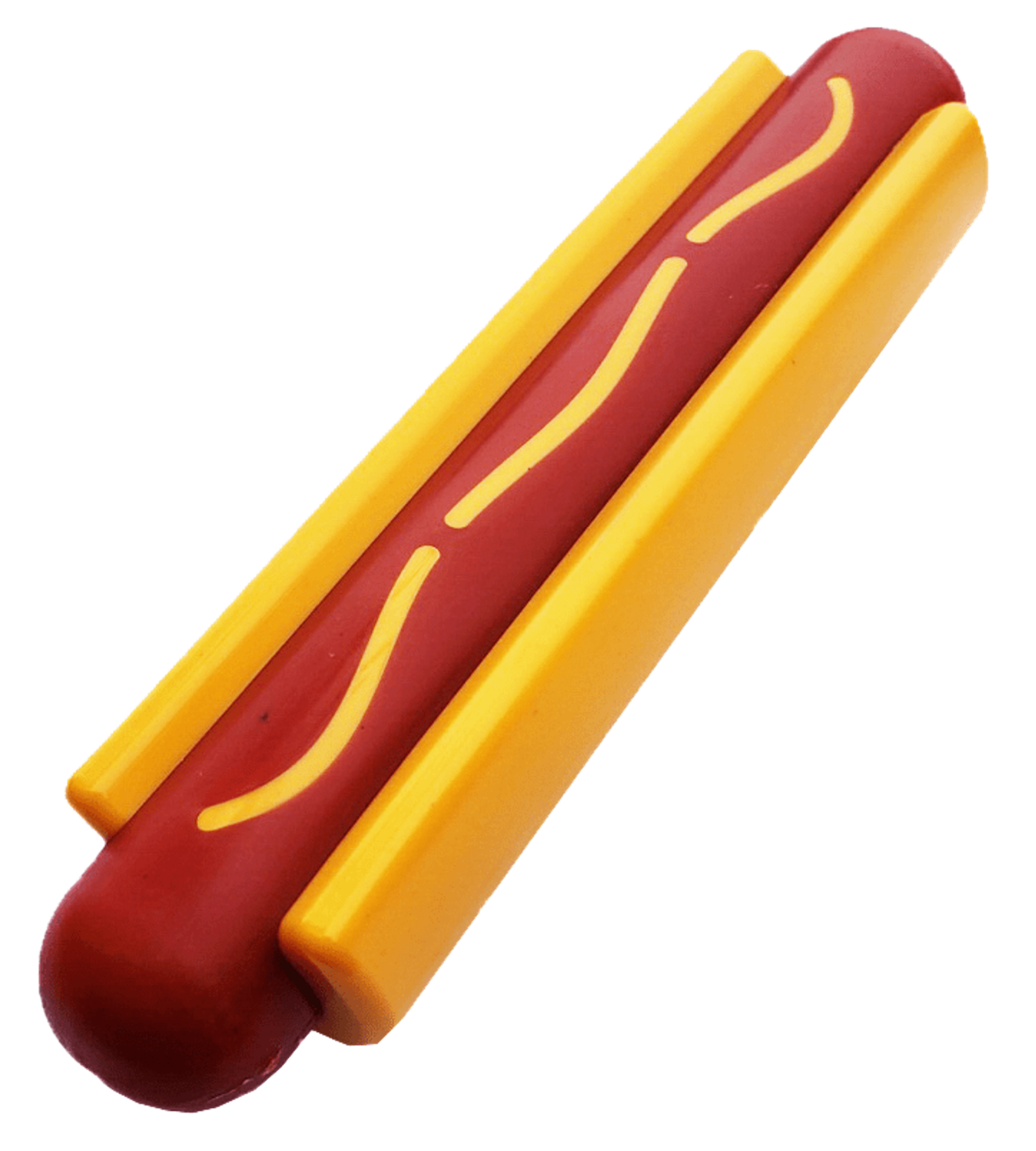 SodaPup SP Hot Dog Ultra Durable Nylon Dog Chew Toy for Aggressive Chewers Dog Toys