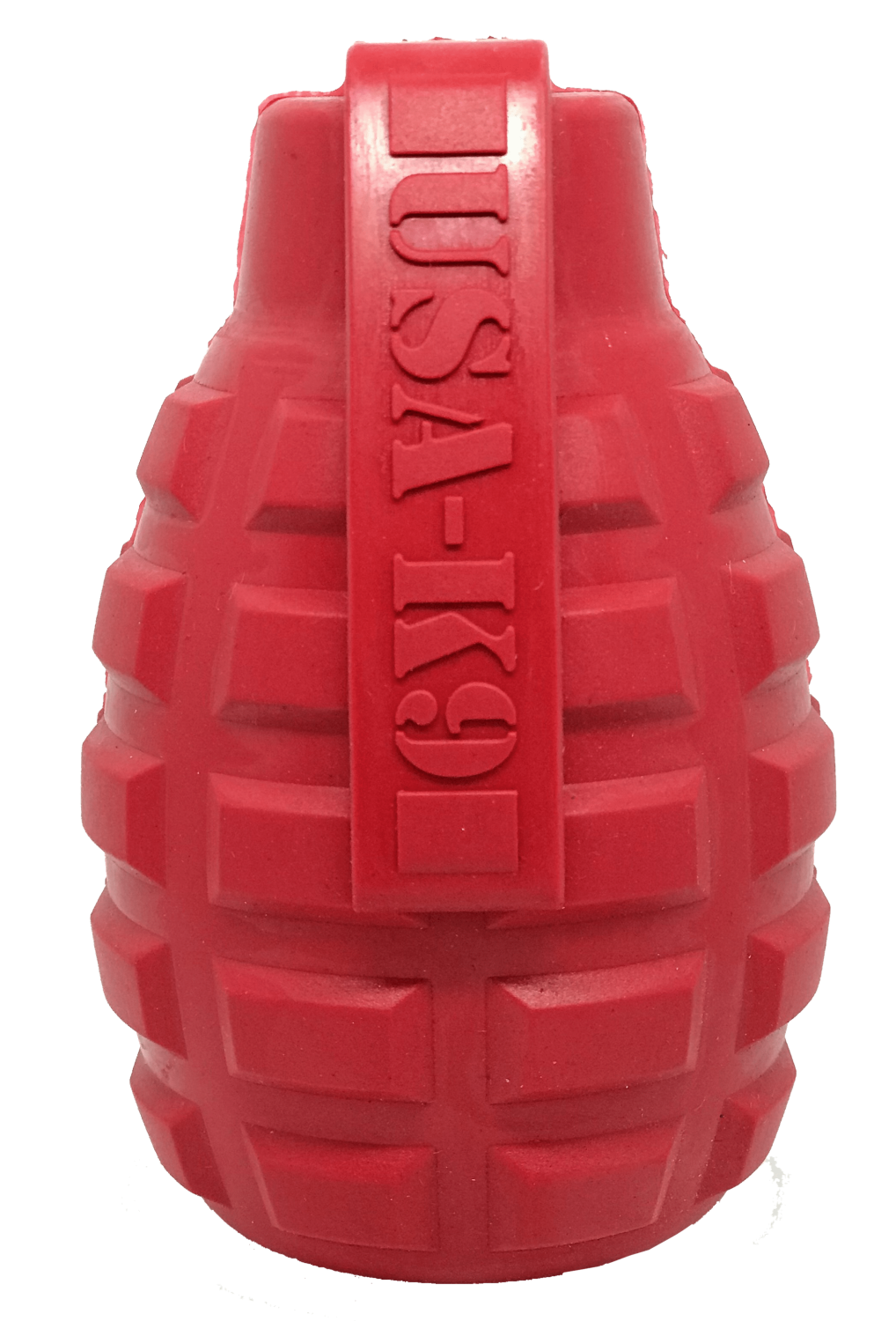 SodaPup USA-K9 Grenade Durable Rubber Chew Toy & Treat Dispenser Dog Toys