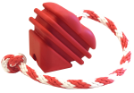 SodaPup MKB Heart on a String Ultra-Durable Durable Rubber Chew Toy
