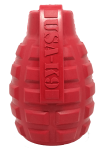 SodaPup USA-K9 Grenade Durable Rubber Chew Toy & Treat Dispenser Dog Toys