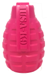 SodaPup USA-K9 Puppy Grenade Durable Rubber Chew Toy & Treat Dispenser for Teething Pups Dog Toys