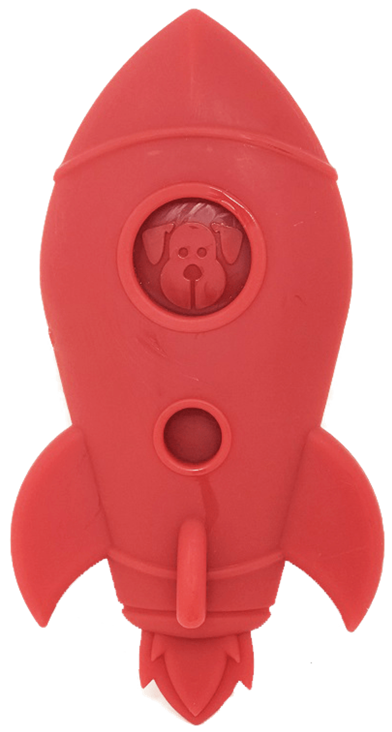 SodaPup Spotnik Rocket Ship Ultra Durable Nylon Dog Chew Toy for Aggressive Chewers Dog Toys