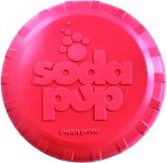 SodaPup SP Puppy Bottle Top Flyer Durable Rubber Retrieving Frisbee for Puppies Dog Toys