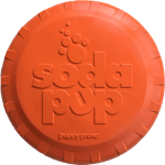 SodaPup SP Bottle Top Flyer Durable Rubber Retrieving Frisbee Dog Toys
