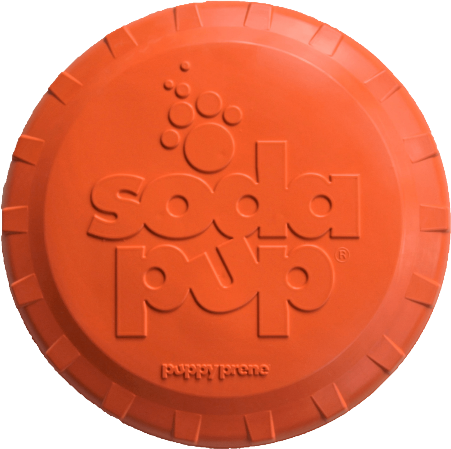 SodaPup Dog Toys SodaPup SP Bottle Top Flyer Durable Rubber Retrieving Frisbee Dog Toys