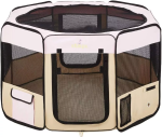 Zampa Pets Zampa Portable Foldable Pet playpen Exercise Pen Kennel + Carrying Case Pet Playpens