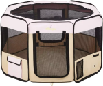 Zampa Pets Zampa Portable Foldable Pet playpen Exercise Pen Kennel + Carrying Case Pet Playpens