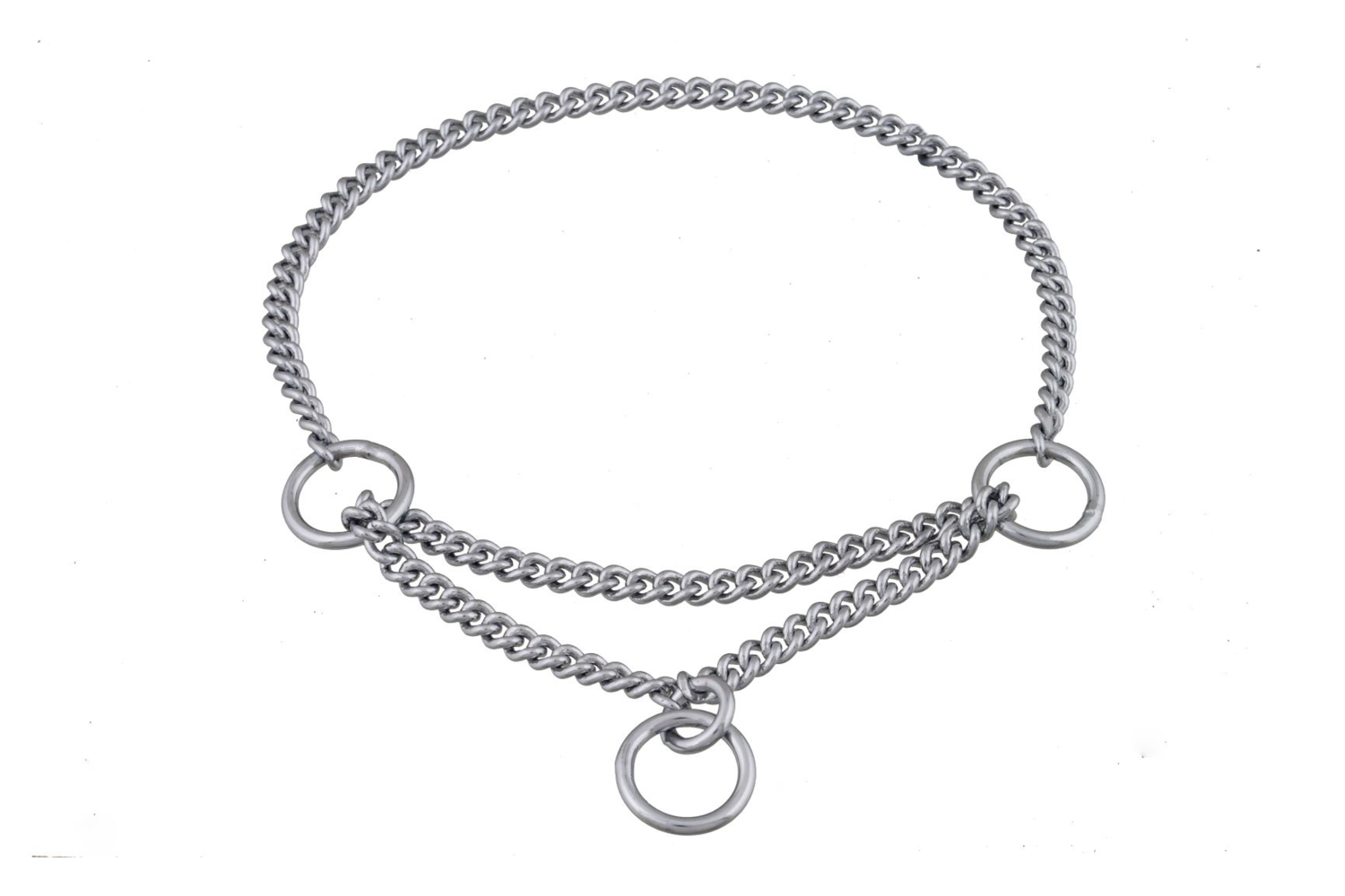 Alvalley LLC Martingale Show Chain Collar (8in x 1.2 mm) Dog Collars
