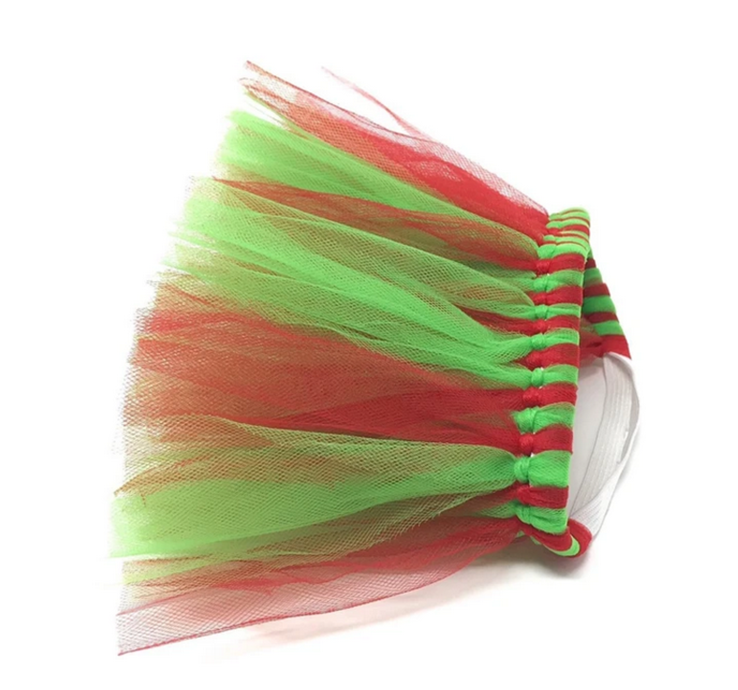 Tutu Joli LLC Red and Green Christmas Dog Tutu Skirt (XS) Dog Clothes