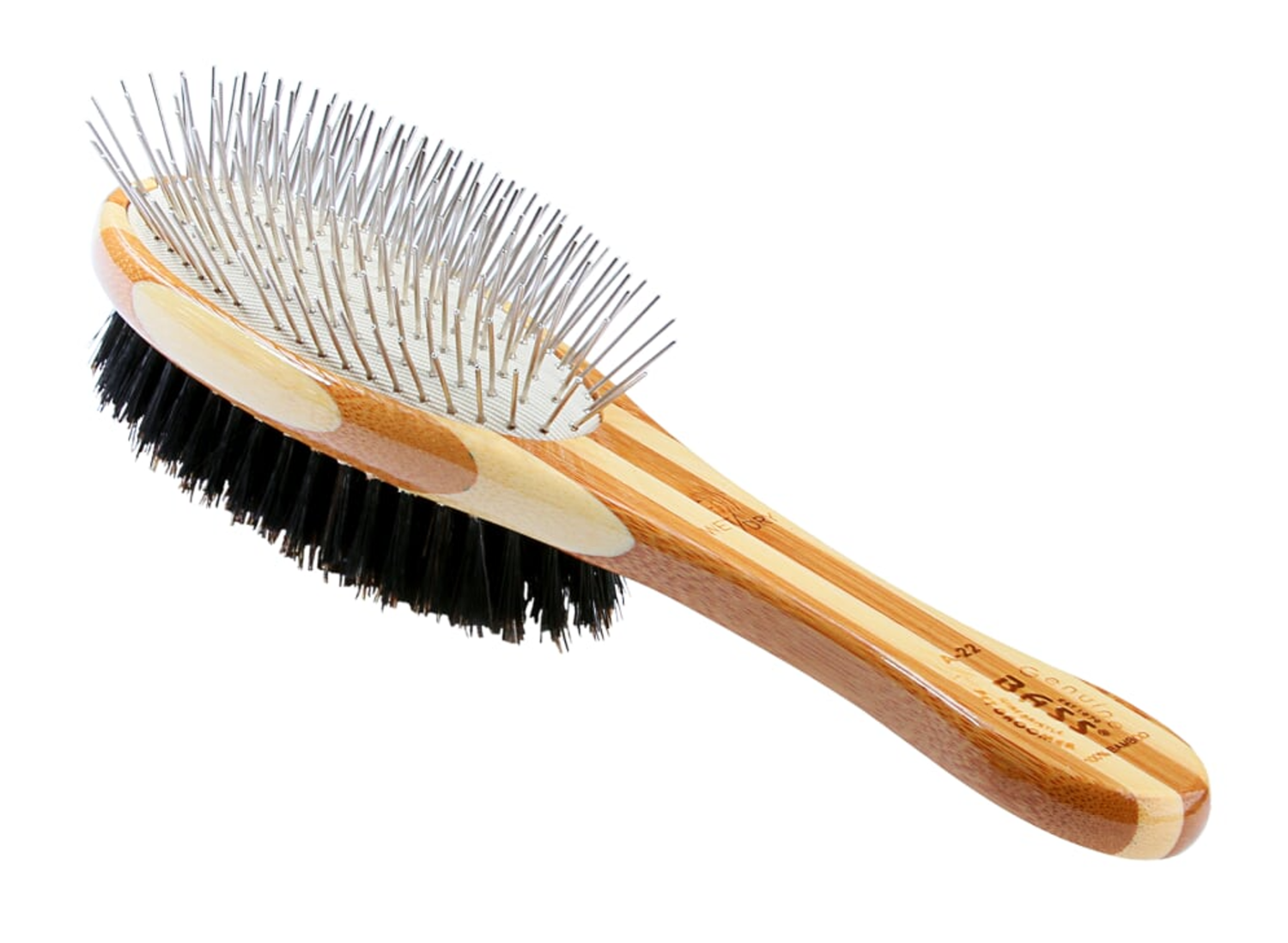 Bass Brushes Bass Brushes- Dual Sided Pet Brush Oval Style Grooming Supplies