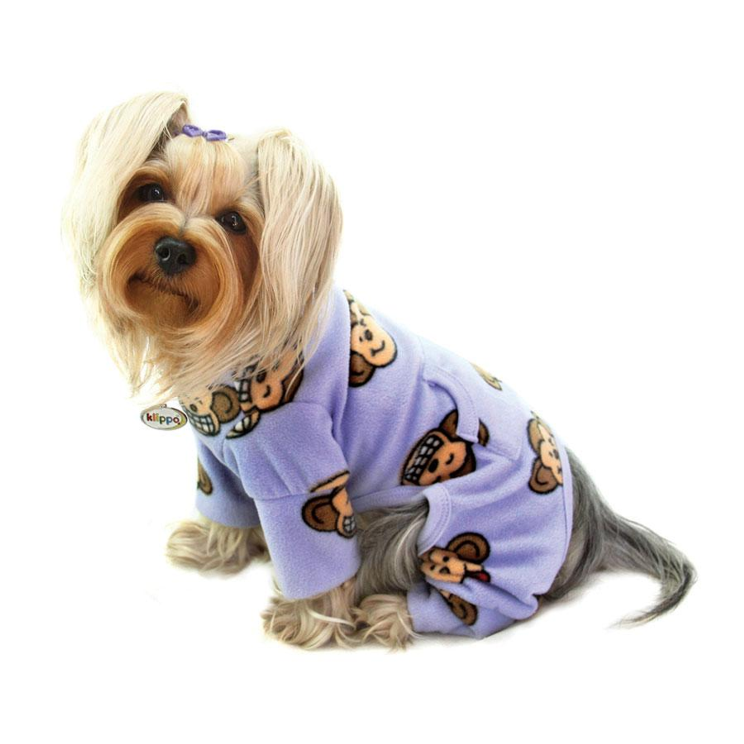 Klippo Pet Inc Silly Monkey Fleece Turtleneck Pajamas Dog Clothes