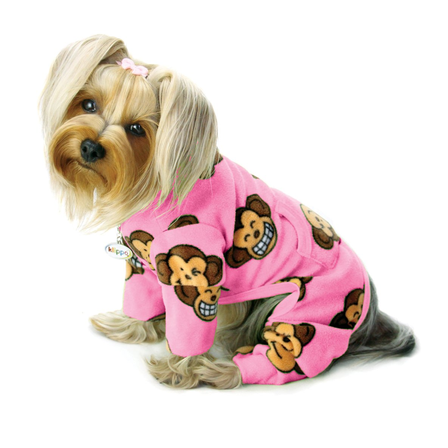 Klippo Pet Inc Silly Monkey Fleece Turtleneck Pajamas Dog Clothes