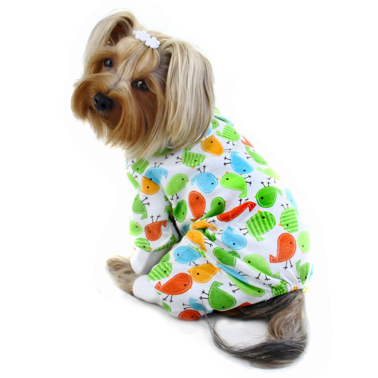 Klippo Pet Inc Knit Cotton Pajamas with Early Birdies Dog Clothes