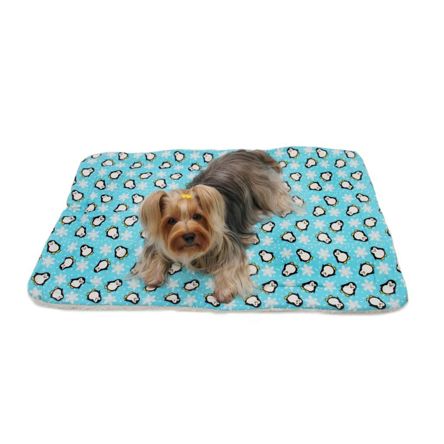 Klippo Pet Inc Penguins & Snowflakes Flannel/Ultra-Plush Blanket Dog Clothes