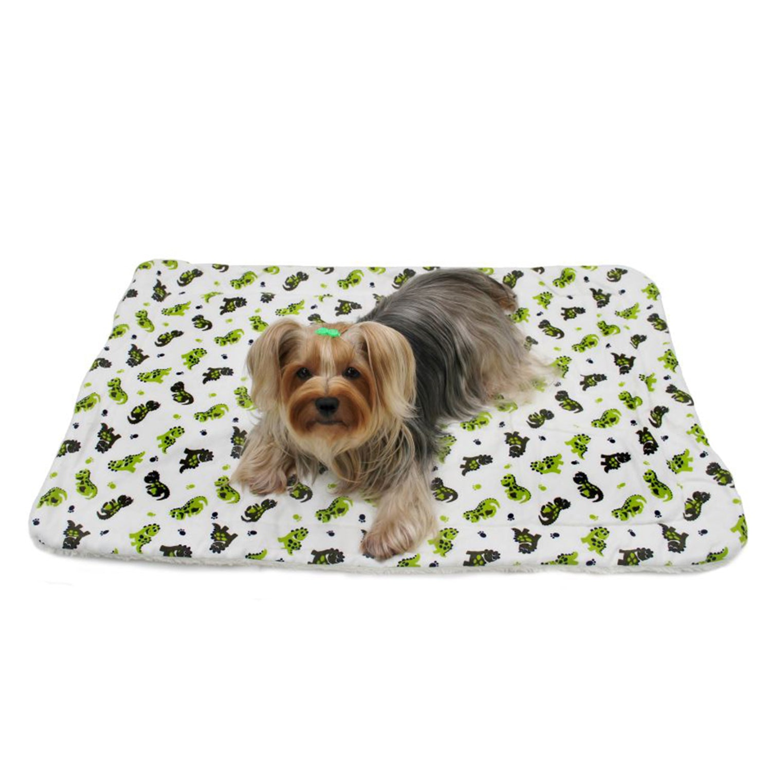 Klippo Pet Inc Playful Dinosaur Flannel/Ultra-Plush Blanket Dog Clothes