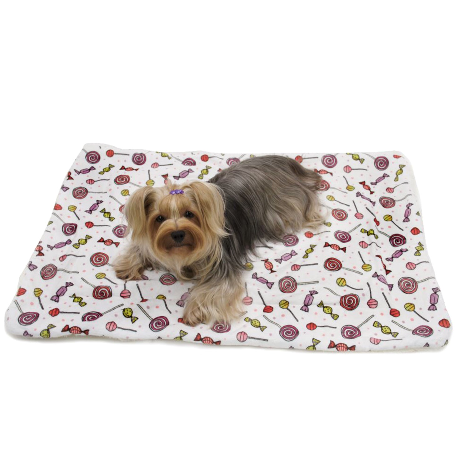 Klippo Pet Inc Ultra Soft Minky/Plush Sweet Candies Blanket Dog Clothes