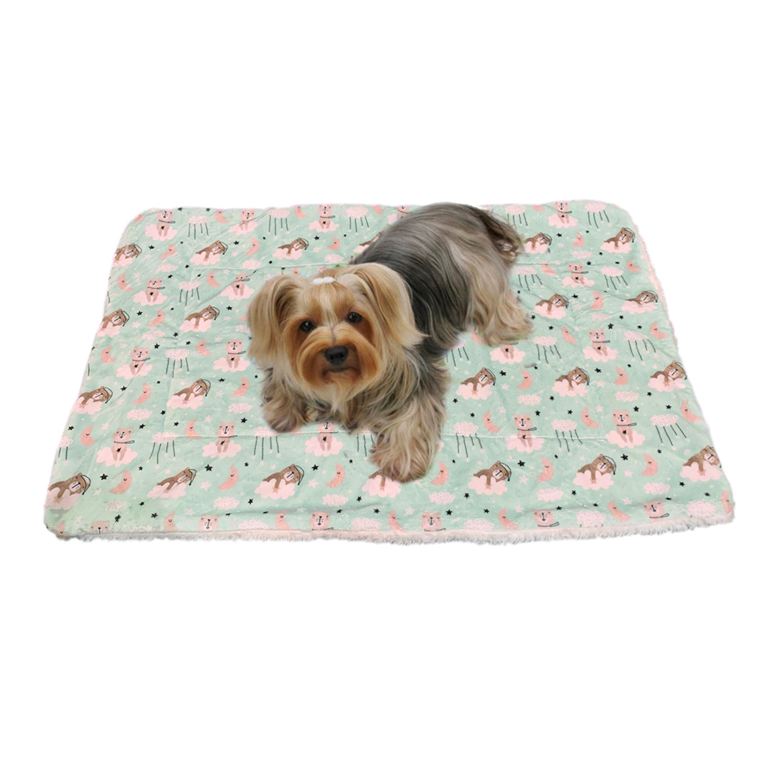 Klippo Pet Inc Ultra Soft Minky/Plush Bedtime Bears Blanket Dog Clothes