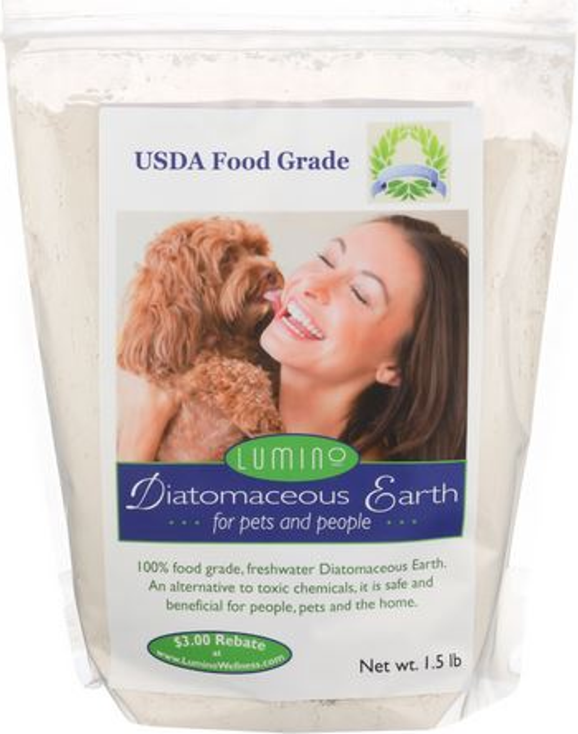Lumino Wellness Food Grade Diatomaceous for Pets Odor Eliminators