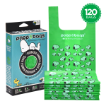 The Original Poop Bags® USDA Biobased Peanuts Handle Tie Poop Bags