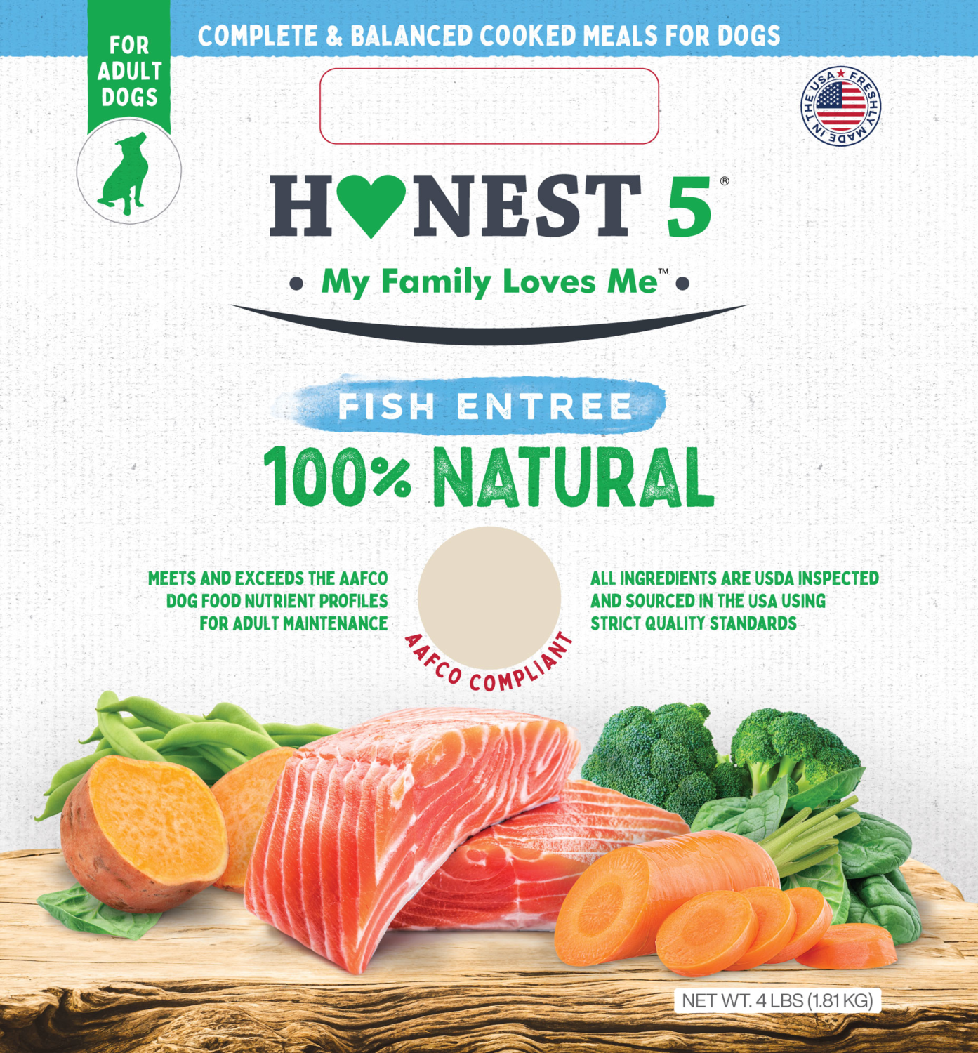 HONEST5 My Family Loves Me Dog Food