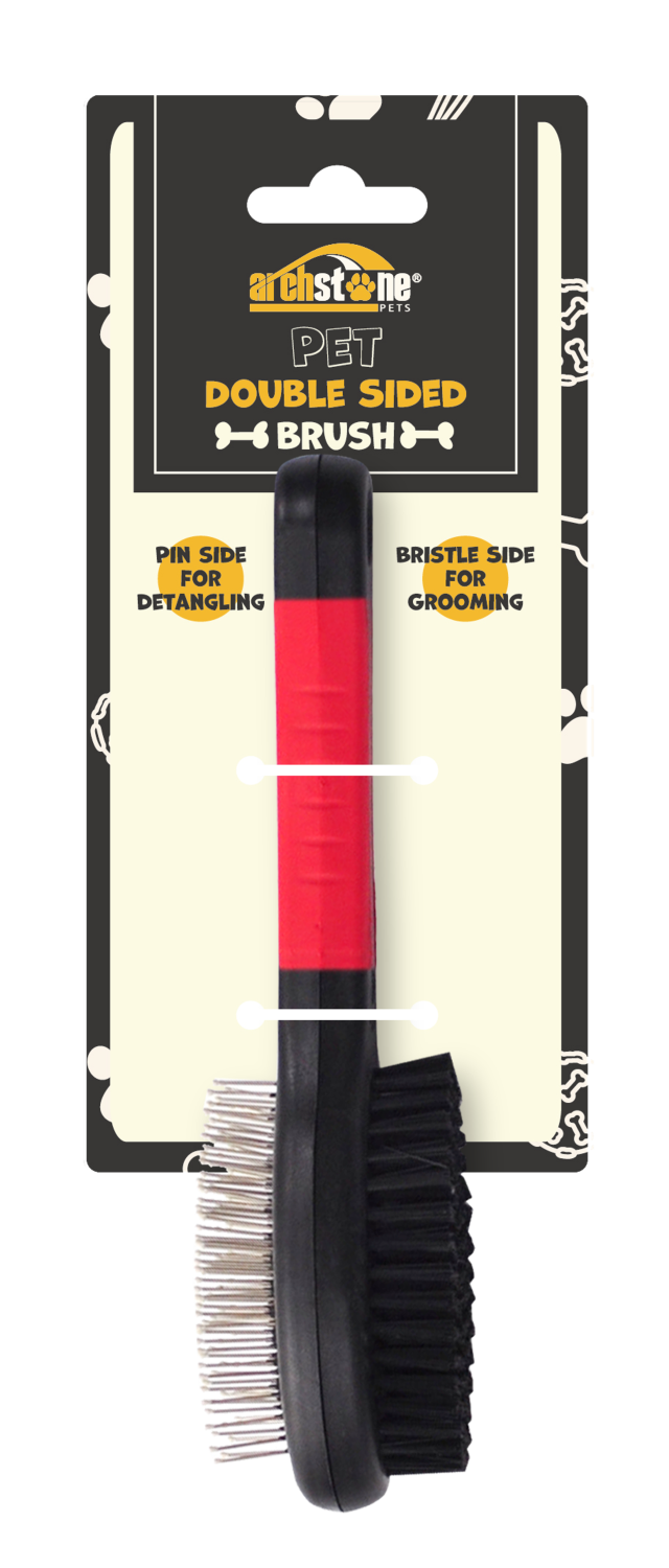Next Products USA Grooming Supplies Next Products USA Double Sided Pet Brush - Bristles and Pins Grooming Supplies