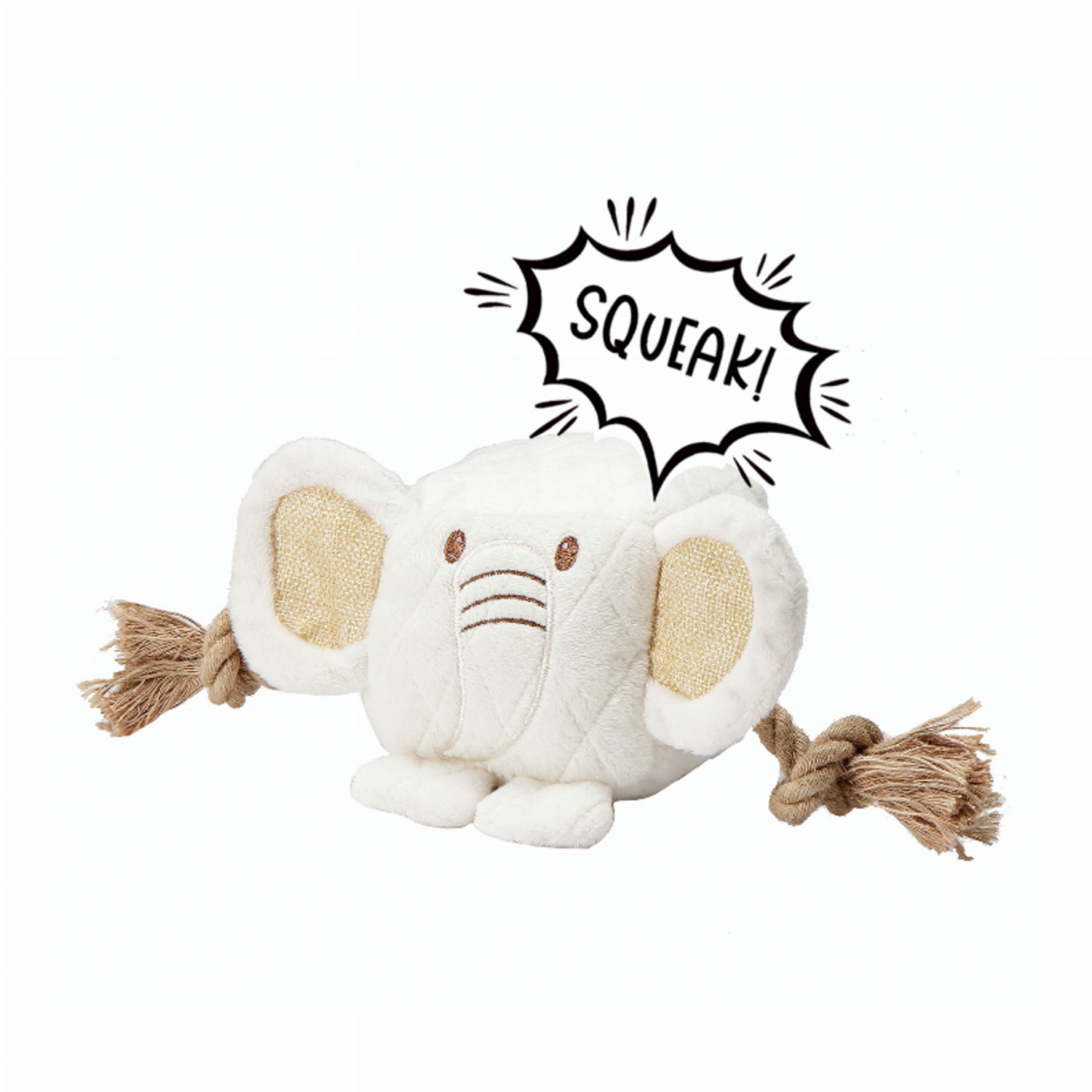 Petique Inc Cute Chunky Elephant Pet Toy Pet Toys