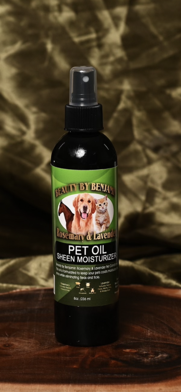 Beauty By Benjamin LLC Rosemary and Lavender Pet Sheen Oil Moisturizer Pet Conditioner