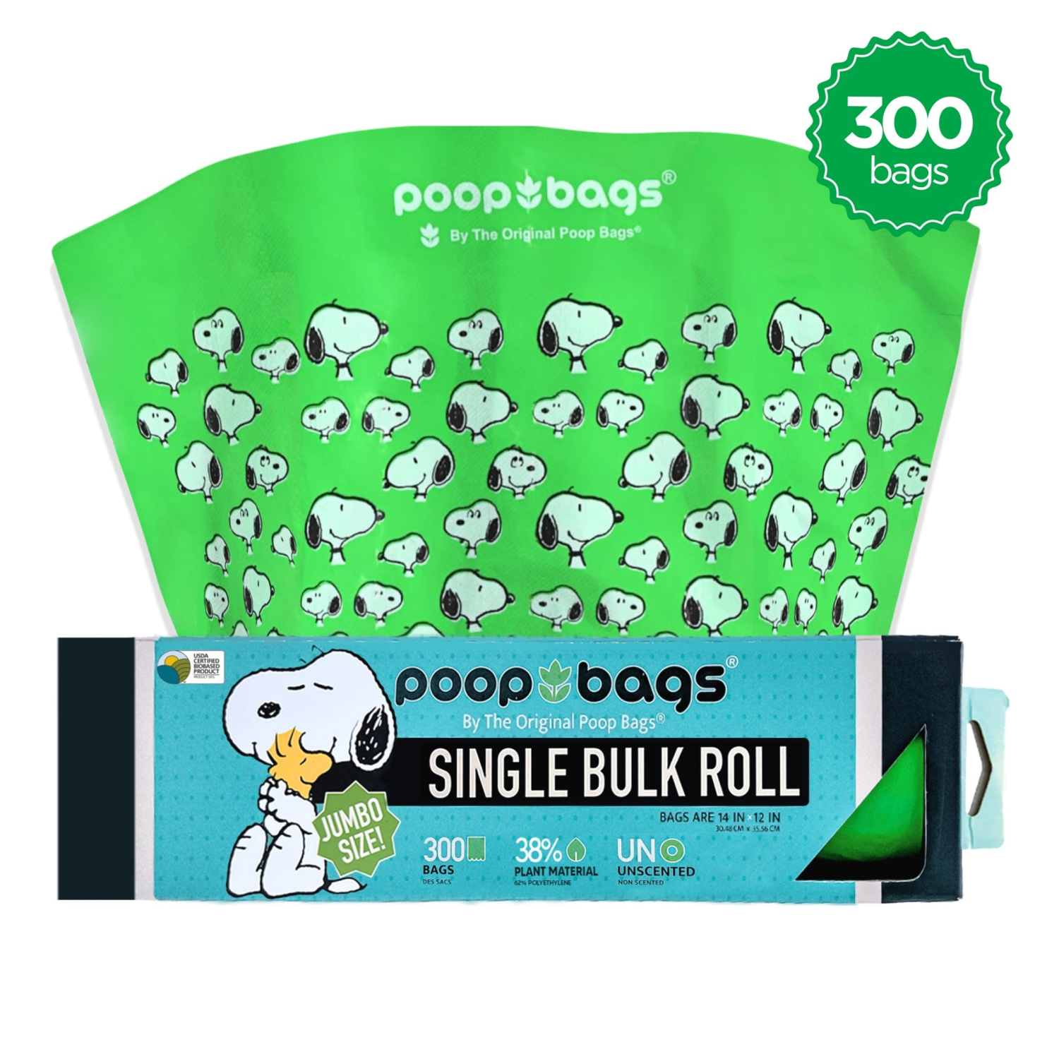 The Original Poop Bags® USDA Biobased Peanuts Bulk Roll Poop Bags